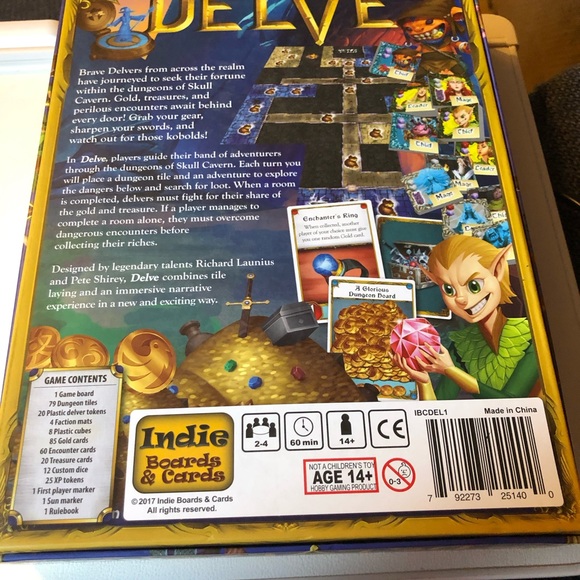 Delve Board Game by Indie Boards & Cards gently used condition - Picture 2 of 15